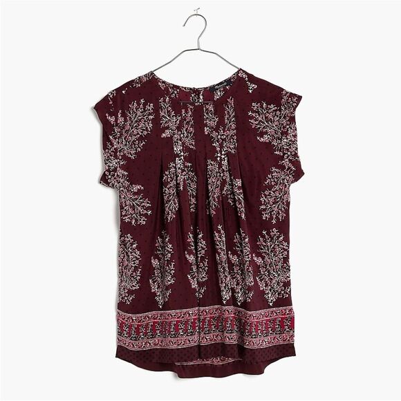 MADEWELL Silk Garden Top in Lassi Flower - Picture 2 of 8